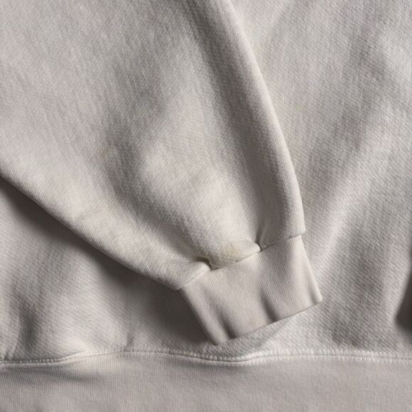 VTG Crazy‎ Shirts San Diego White Pullover 1/4 Zip Hoodie Distressed Men's M * - Picture 5 of 10
